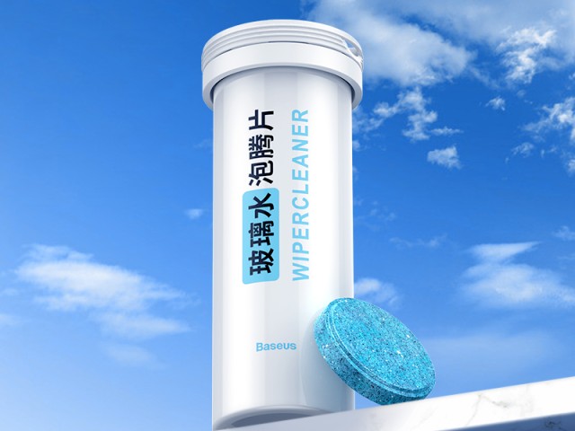 قرص تمیز کننده شیشه بیسوس مدل Auto Glass Cleaner Effervescent Tablets CRBLS-02