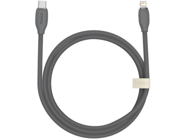 کابل فست شارژ تایپ‌سی به لایتنینگ بیسوس مدل Jelly Liquid Silica Gel CAGD020001 به طول 1.2 متر