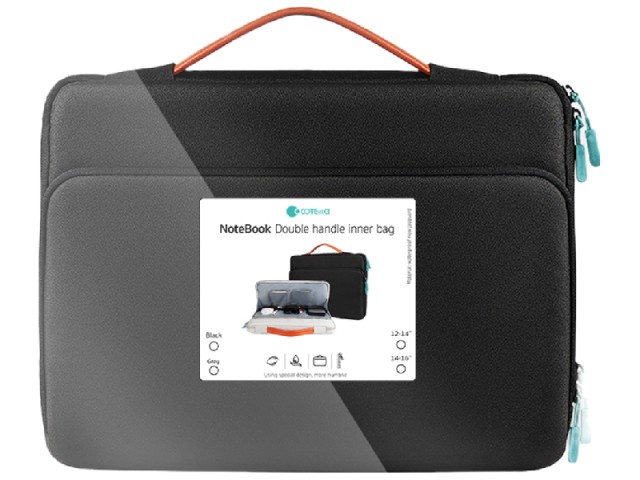 کیف لپ‌تاپ کوتچی مدل NoteBooK Double handle inner bag 14015-S-BK مناسب برای لپ‌تاپ 13 اینچی