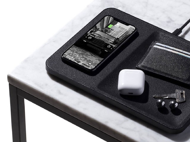 شارژر وایرلس و استند لوازم جانبی چندکاره پاورولوژی مدل Valet Wireless Charging Station PWLCBK