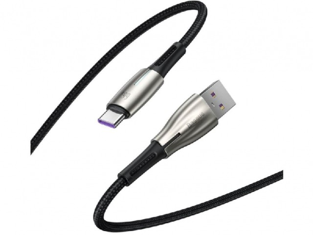 کابل سوپر شارژ تایپ سی بیسوس مدل Water Drop-Shaped Lamp Supercharge Cable 66W CATSD-M01 به طول 1 متر