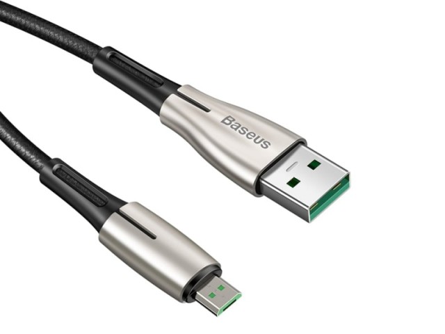 کابل فست شارژ MicroUSB بیسوس مدل WaterDrop 20W CAMRD-C01 به طول 2 متر
