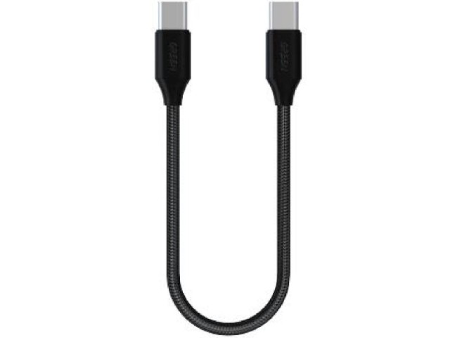 کابل پاوربانکی فست شارژ دو سر تایپ سی گرین مدل GN30CMCTC به طول 30 سانتی‌متر