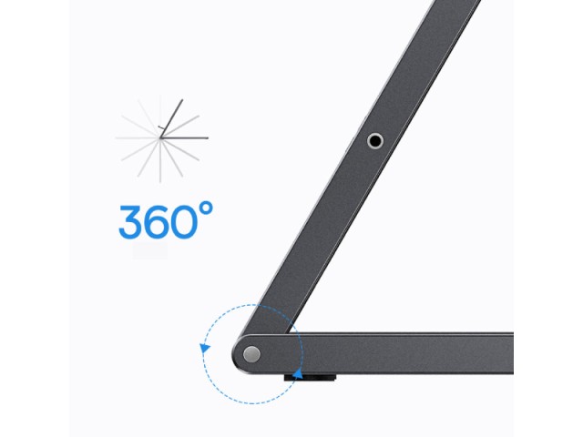 پایه نگهدارنده رومیزی تبلت و گوشی موبایل بیسوس مدل  Foldable Metal Desktop Holder LUKP000013