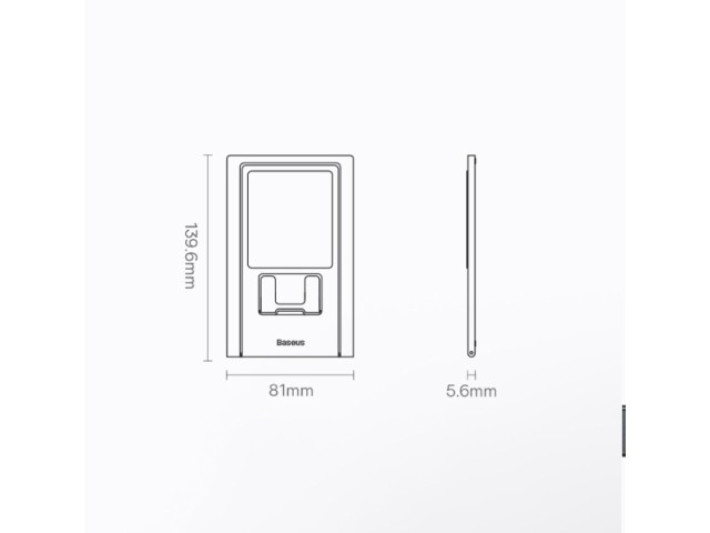 پایه نگهدارنده رومیزی تبلت و گوشی موبایل بیسوس مدل  Foldable Metal Desktop Holder LUKP000013