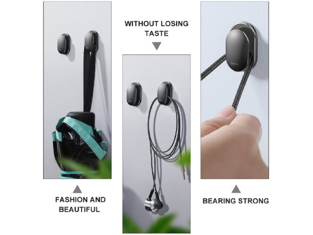 گیره آویز بیسوس مدل Small Shell Vehicle Hook ACGGBK-01 (پک 4 عددی)