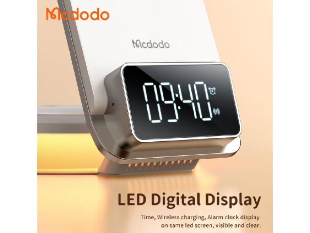 شارژر وایرلس و چراغ خواب رومیزی چندکاره مک دودو مدل CH-1610