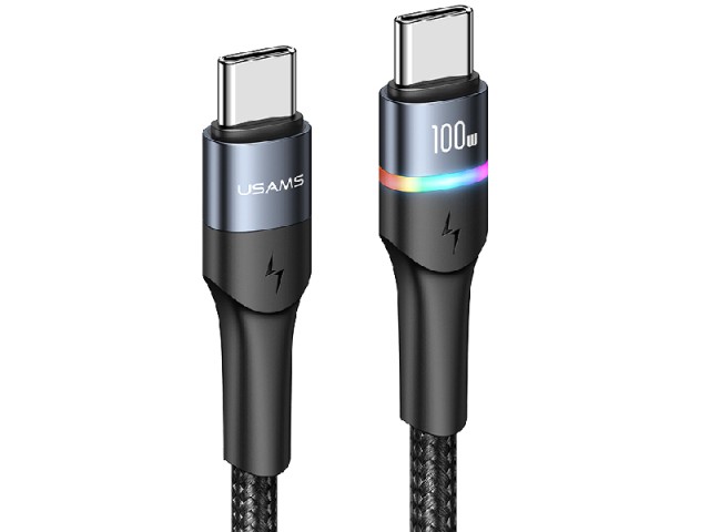 کابل سوپر شارژ دو سر تایپ سی یوسمز مدل US-SJ537 U76 100W PD