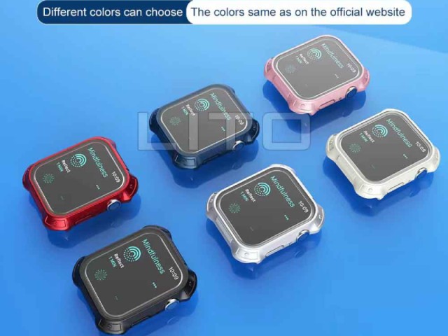 قاب محافظ و گلس لیتو مدل Rock مناسب برای ساعت هوشمند اپل واچ 41mm