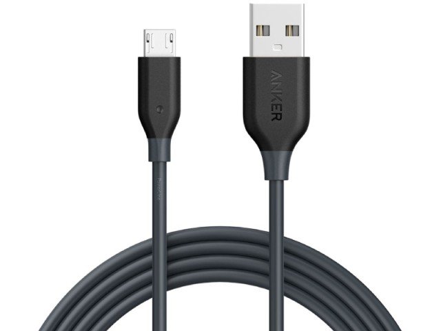 کابل تبدیل USB به microUSB انکر مدل A8133 به طول 1.8 متر