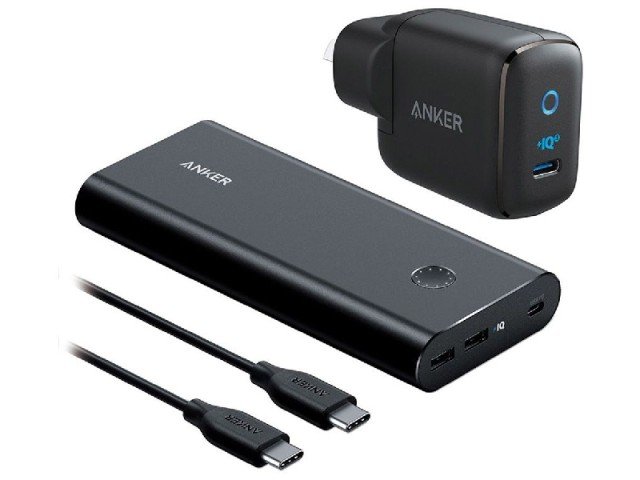 پاور بانک 26800 ميلی آمپر انکر مدل B1376 بهمراه شارژر و کابل تایپ سی