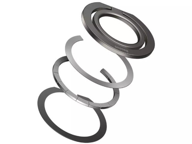 حلقه نگهدارنده مگنتی آیفون بیسوس مدل Halo Series Foldable Metal Ring Stand SUCH000013