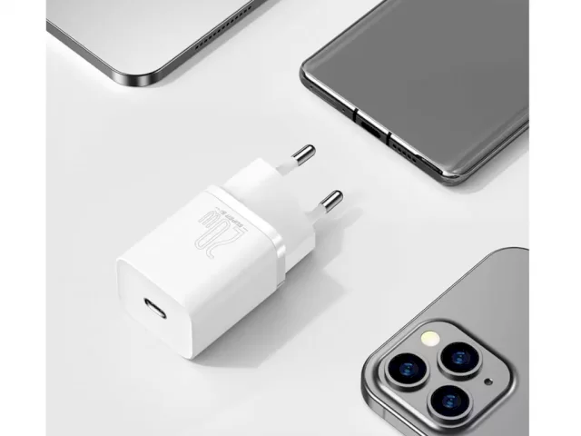 شارژر دیواری فست شارژ بیسوس مدل Super Si Quick Charger 1C 20W CCSUP-A03