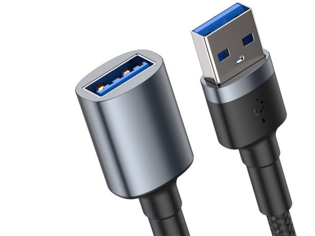 کابل افزایش طول USB 3.0 بیسوس مدل Cafule Cable CADKLF-B0G به طول 1 متر