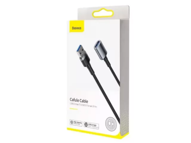 کابل افزایش طول USB 3.0 بیسوس مدل Cafule Cable CADKLF-B0G به طول 1 متر