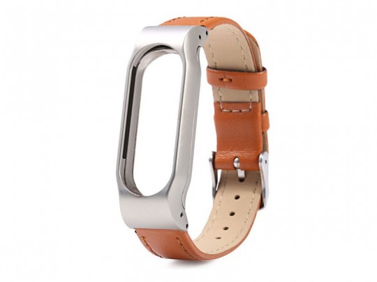 بند چرمی دستبند سلامتی شیائومی مدل Mi Band 2