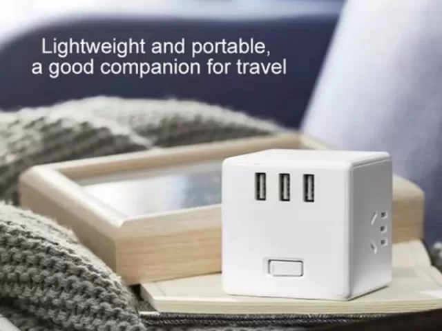 چند راهی مکعبی شیائومی مدل Mijia Magic Cube Socket Plug Multifunctional USB Charger