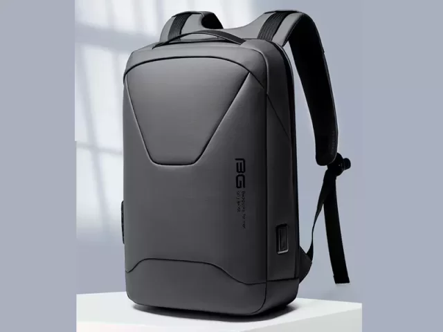 کوله لپ تاپ حرفه‌ای ضد آب و ضد سرقت  USB دار بنج مدل BG-22188 مناسب برای لپ تاپ 15.6 اینچی
