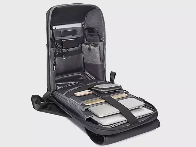 کوله پشتی لپ تاپ ضد سرقت  USB دار بنج مدل BG-7276 مناسب برای لپ تاپ 15.6 اینچی