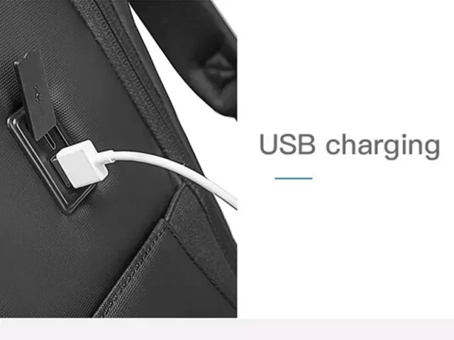 کوله پشتی لپ تاپ ضد سرقت  USB دار بنج مدل BG-7276 مناسب برای لپ تاپ 15.6 اینچی
