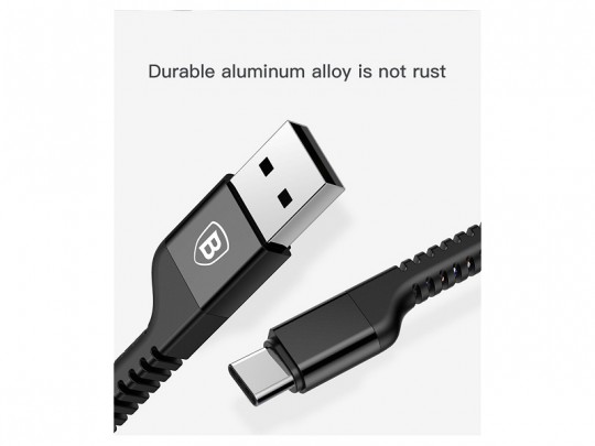 کابل شارژ و انتقال داده USB TYPE-C بیسوس سری Confidant Anti-break مدل CATZJ-A01