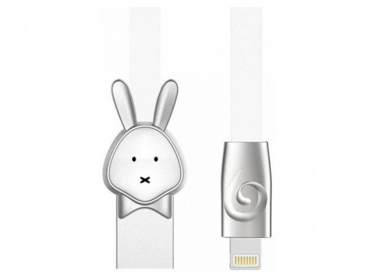 کابل شارژ و انتقال داده USB to Lightning راک طرح خرگوش مدل RCB0504