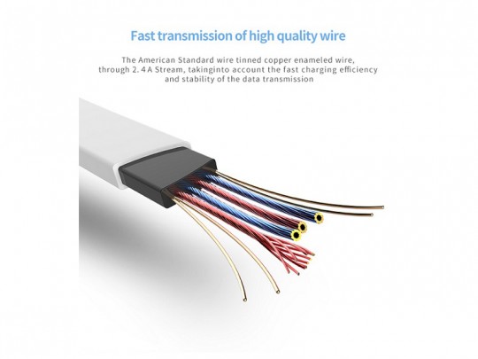 کابل شارژ و انتقال داده USB to Micro USB راک طرح خوک مدل RCB0523