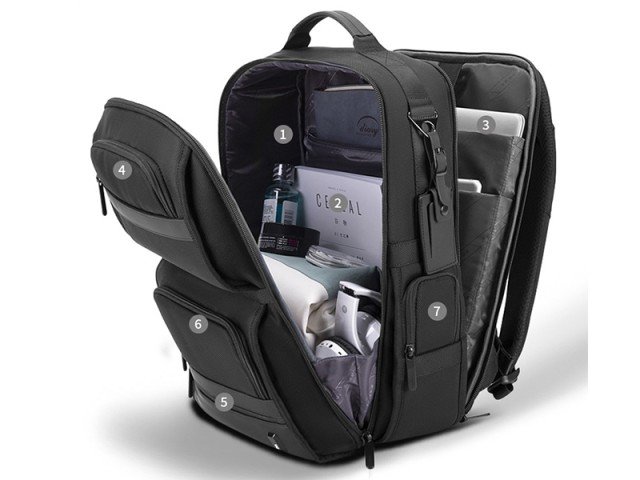 کوله پشتی ضد آب مسافرتی لپ تاپ بنج مدل BG-G62 Casual Men Shoulders Bag Travel Backpack