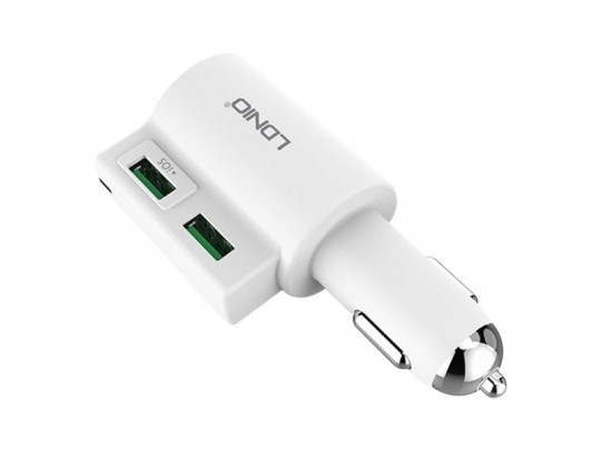 شارژر فندکی الدینیو مدل CM10 با کابل MicroUSB