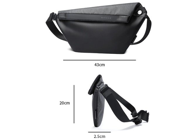 کیف قفسه سینه ضد آب بنج مدل BG-7396 Men Waterproof Crossbody Chest Bag مناسب برای تبلت 7.9 اینچی