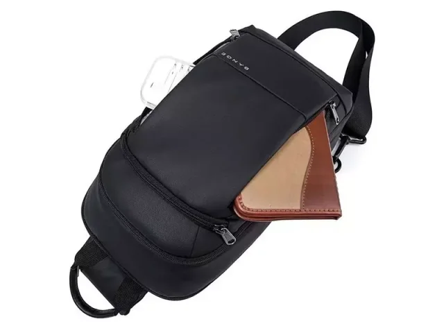 کوله تک بند USB دار  بنج مدل BG-1911 Single strap backpack