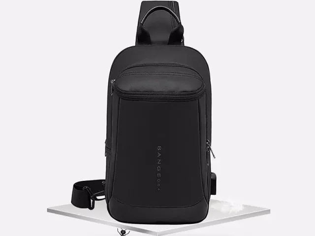 کوله تک بند ضدآب USB دار بنج مدل BG-1910 crossbody bag