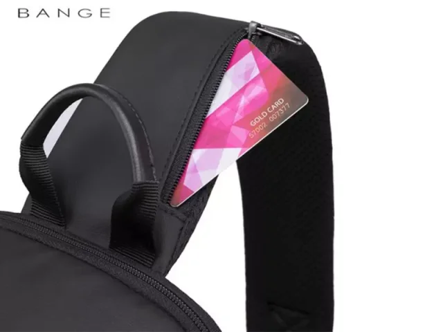 کوله تک بند ضدآب USB دار بنج مدل BG-1910 crossbody bag