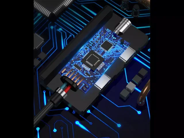 مبدل تایپ سی به تایپ سی و درگاه صدا ویوو مدل LT02 PRO