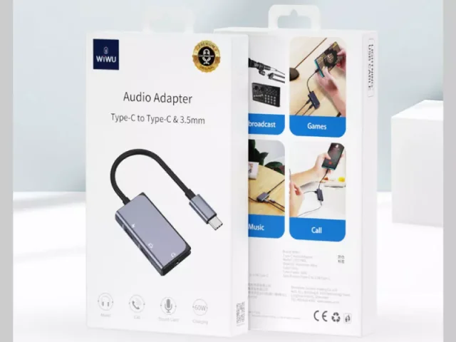 مبدل تایپ سی به تایپ سی و درگاه صدا ویوو مدل LT02 PRO
