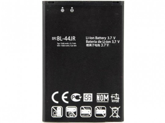 باتری موبایل ال جی مدل BL-44JR با ظرفیت 1540mAh مناسب برای گوشی موبایل ال جی D160 L40
