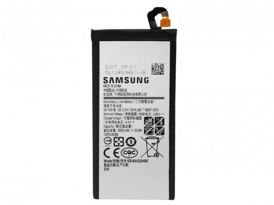 باتری موبایل سامسونگ مدل EB-BA520ABE با ظرفیت 3000mAh مناسب برای گوشی موبایل سامسونگ Galaxy A5 2017