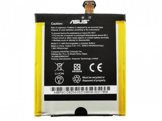 باتری موبایل ایسوس مدل C11-A68 با ظرفیت 2140mAh مناسب برای گوشی موبایل ایسوس PadFone 2