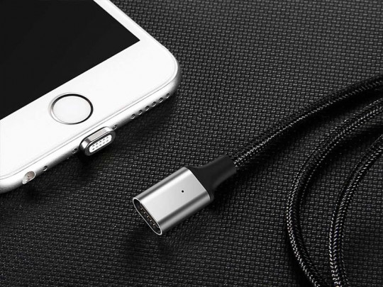 کابل شارژ و انتقال داده Lightning آهن ربایی بیسوس مدل New Insnap Series  بطول 1.2 متر