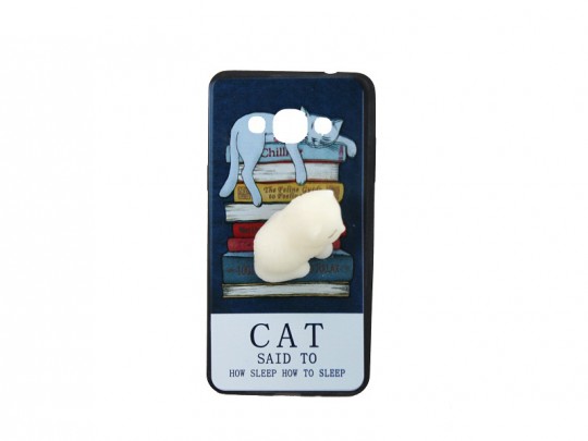 کاور طرح گربه2 نرمالو مناسب برای گوشی سامسونگ j3 pro