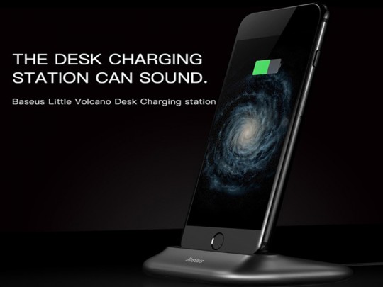 داک شارژ و پایه نگه دارنده رومیزی بیسوس مدل Little Volcano Desktop Charging Station