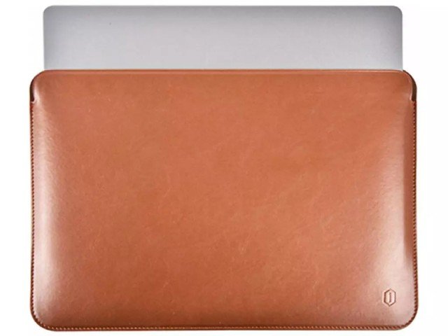 کاور مک بوک پرو 14.2 اینچ ویوو مدل Leather Sleeve Skin Pro Platinum