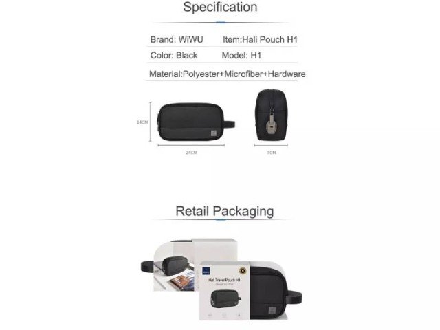 کیف لوازم جانبی دارای قفل رمزدار ویوو مدل Hali Travel Pouch H1