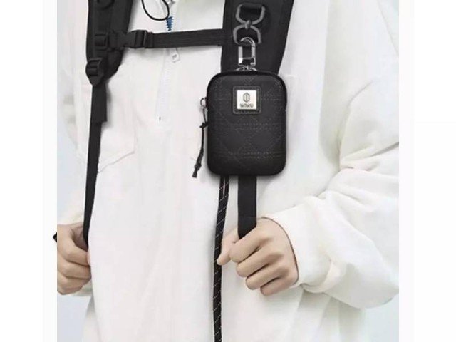 کیف گوشی موبایل و لوازم جانبی ضدآب دارای قلاب اتصال ویوو مدل QPOUCHBLK Q Pouch
