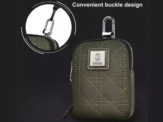 کیف گوشی موبایل و لوازم جانبی ضدآب دارای قلاب اتصال ویوو مدل QPOUCHBLK Q Pouch