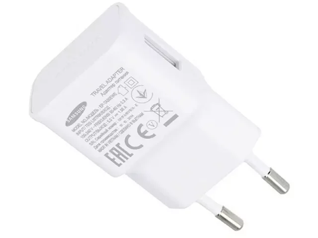 شارژر دیواری اورجینال سامسونگ مدل Samsung Travel Adapter Charging 1.55A بهمراه  کابل میکرو یو اس بی