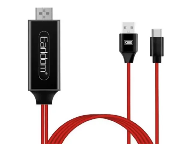 کابل تبدیل Type-C به HDMI ارلدام مدل ET-W12 به طول 2 متر