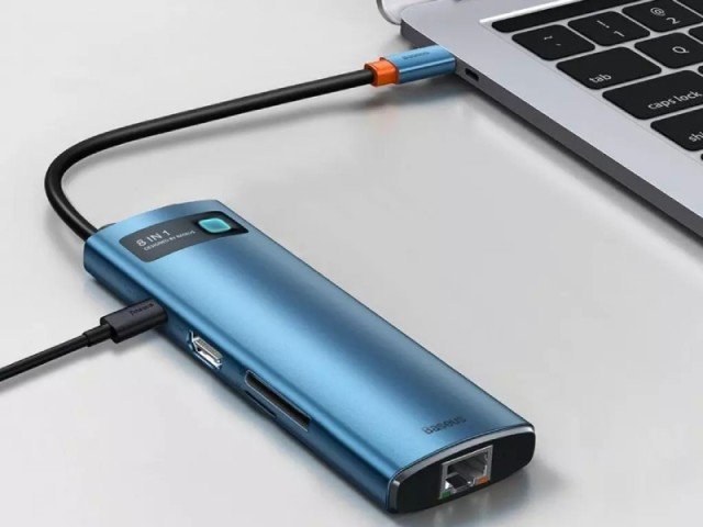 هاب تایپ سی 8 پورت بیسوس مدل HUB Docking Station WKWG000103