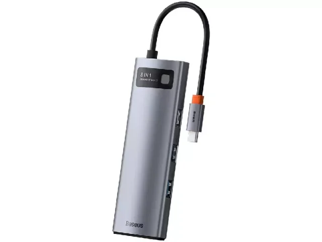 هاب تایپ سی 8 پورت بیسوس مدل HUB Docking Station WKWG000103