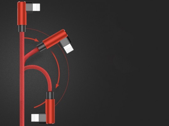 کابل تبدیل USB به لایتنینگ راک مدل L-Shape